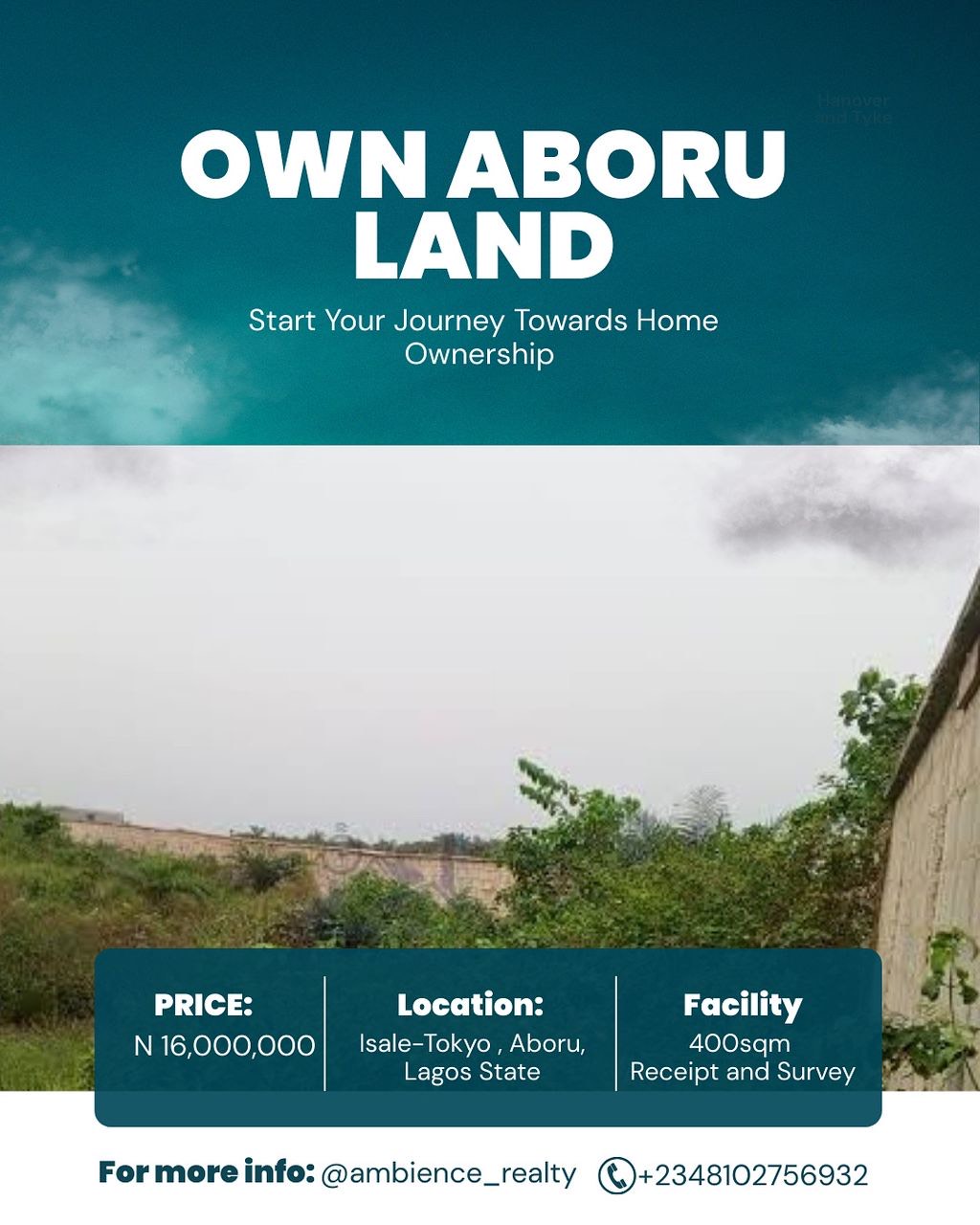 440sqm Land at Tokyo Aboru Lagos